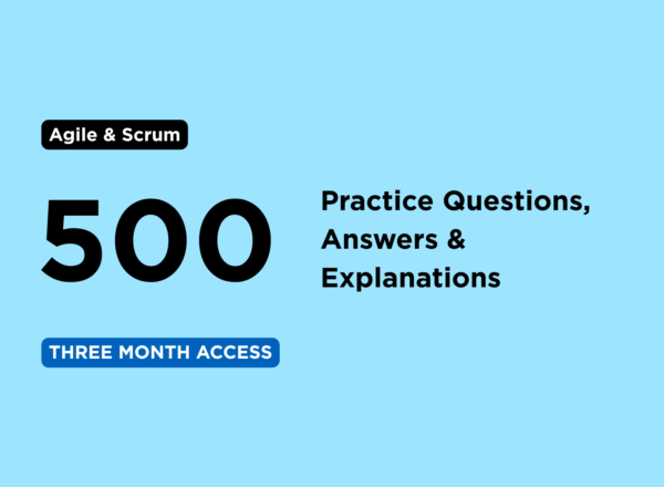 Question Bank on Agile Scrum - 500 Mock Questions (3 months access)